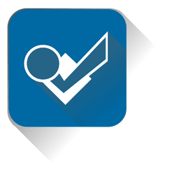 Überprüfen Sie das Quadrat-Symbol für Dateien PNG-Design