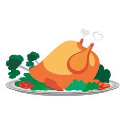 Prato de frango Desenho PNG