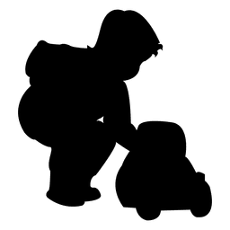 Kinder spielen mit dem Dreirad PNG-Design