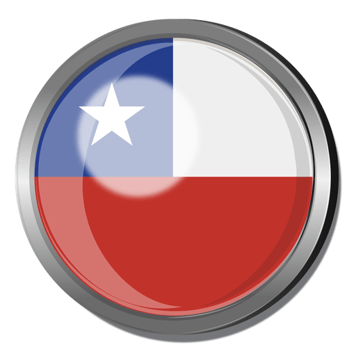 Insignia de la bandera de Chile Diseño PNG