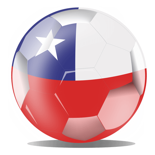 Chile flag football PNG Design