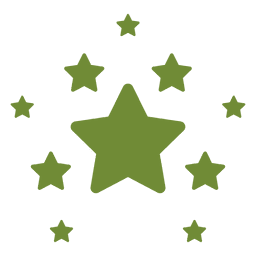 Decoración de estrellas navideñas Diseño PNG