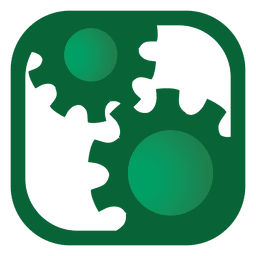 Botão quadrado de dentadas Desenho PNG