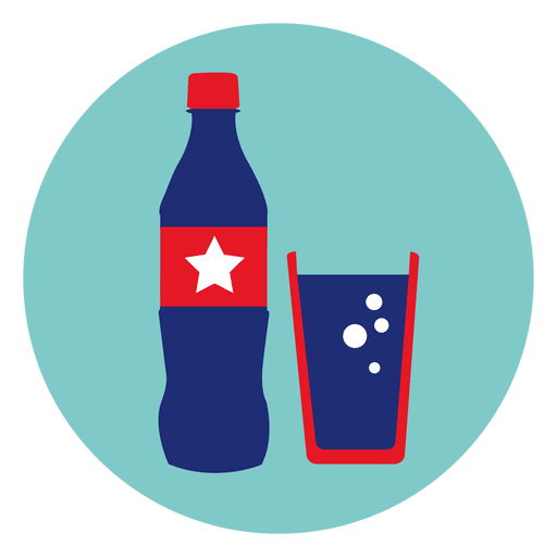 Coke round icon PNG Design