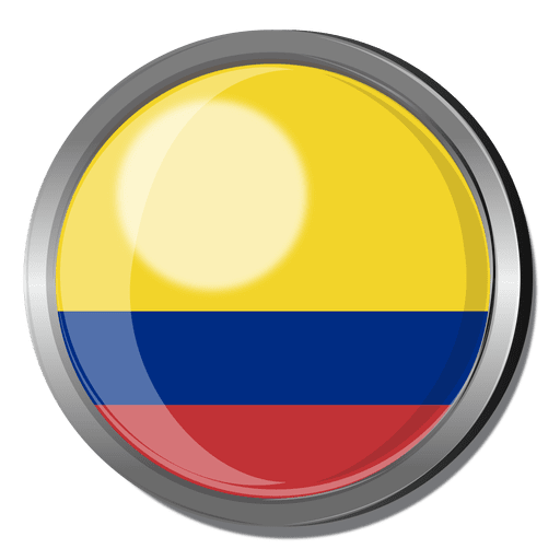 Colombia flag badge PNG Design