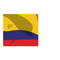Colombia flag cartoon PNG Design