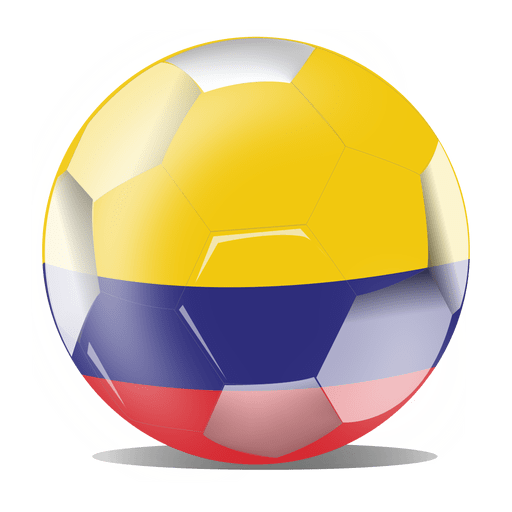 Download Colombia flag football - Transparent PNG & SVG vector file