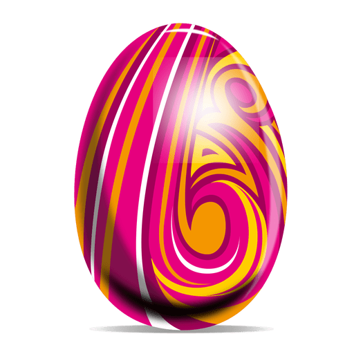 Colorful pattern easter egg PNG Design