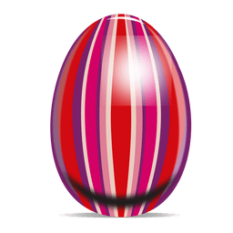 Colorful stripes easter egg PNG Design