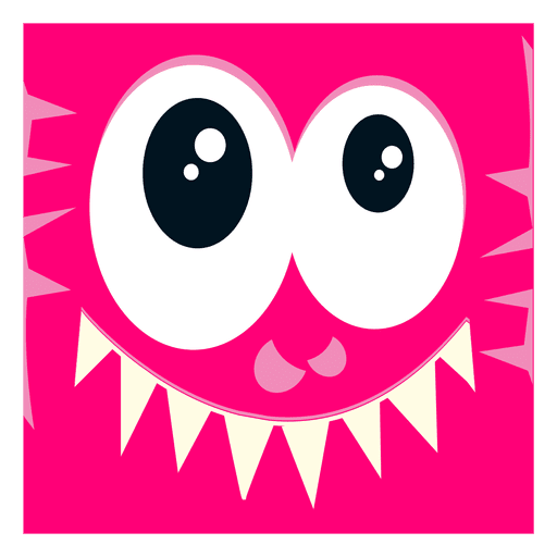 Comic monster face PNG Design