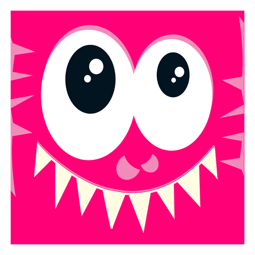 Comic Monster Gesicht PNG-Design