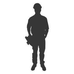 Bauarbeiter mit Werkzeugen 1 PNG-Design