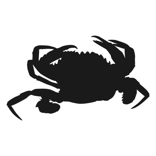 Krabben-Silhouette PNG-Design