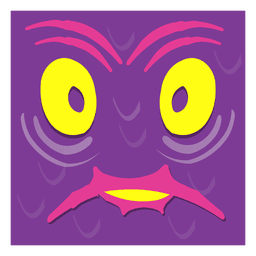 Arte de rosto maluca Desenho PNG