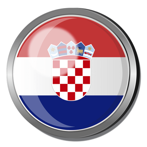 Kroatien Flaggenabzeichen PNG-Design