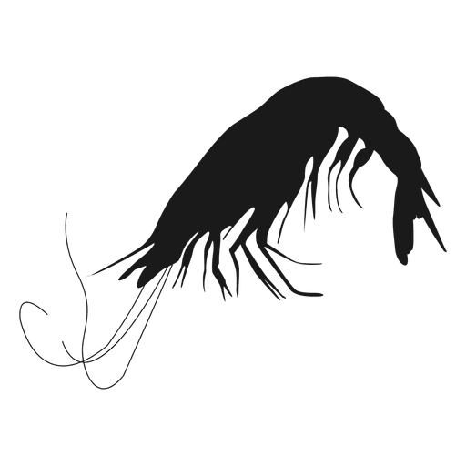 Crustacean silhouette PNG Design