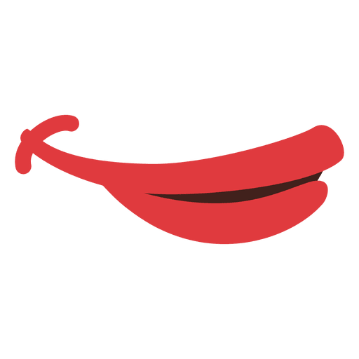 S??e rote Lippen PNG-Design