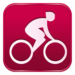 Ciclismo carretera icono cuadrado Diseño PNG