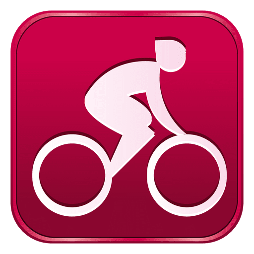 Quadratische Ikone der Fahrradstraße PNG-Design