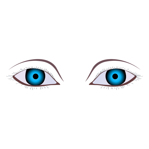 Olho de mulher azul escuro Desenho PNG