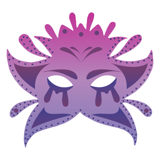 Máscara de carnaval decorativa Diseño PNG