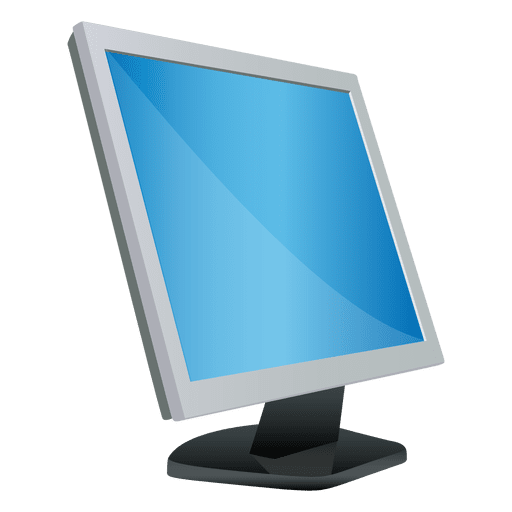 Desktop monitor cartoon