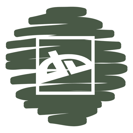 Deviantart verzerrtes rundes Symbol PNG-Design