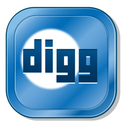 Botão metálico Digg Desenho PNG