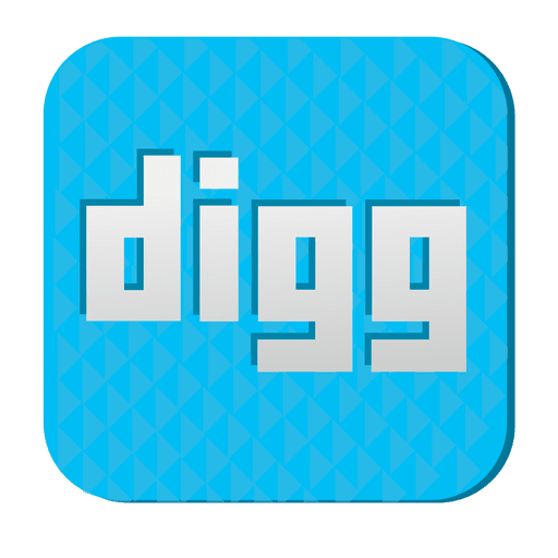 Icono de goma Digg 1 Diseño PNG
