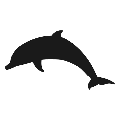 Delphin-Silhouette PNG-Design