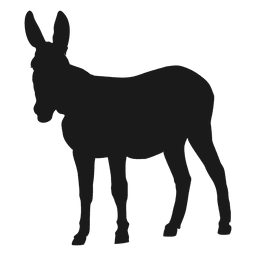 Donkey silhouette PNG Design Transparent PNG