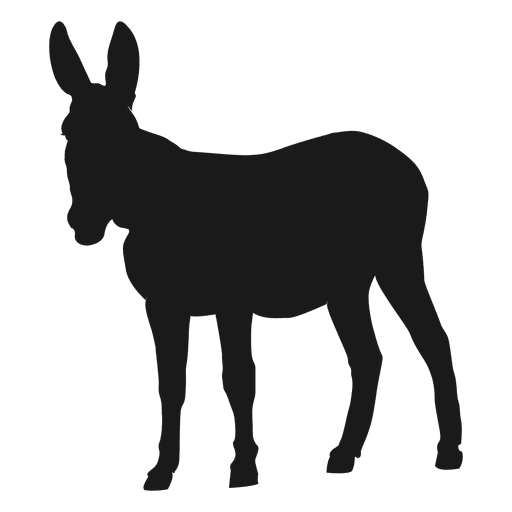 Silueta de burro Diseño PNG