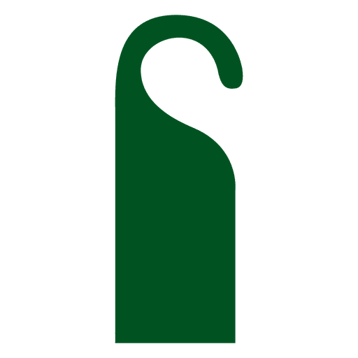 Letrero de puerta verde Diseño PNG