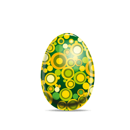 Huevo de Pascua de patrón punteado Diseño PNG