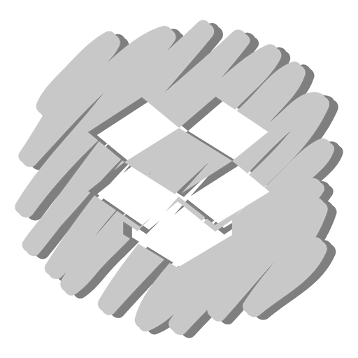 Dropbox verzerrtes Symbol PNG-Design