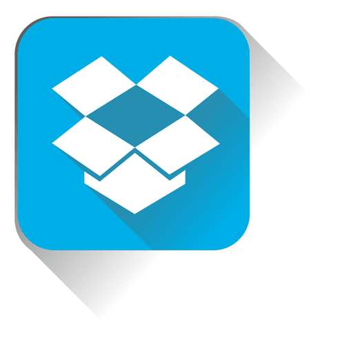 Icono cuadrado de Dropbox Diseño PNG