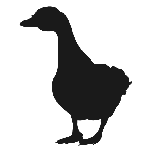 Silueta de pato 2 Diseño PNG