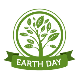 Etiqueta de plantación del día de la tierra Diseño PNG