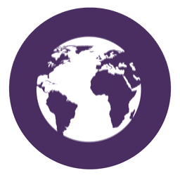 Earth round icon PNG Design