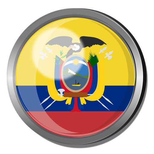 Ecuador flag badge PNG Design