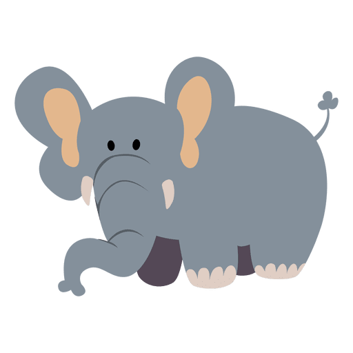 Elefant-Cartoon PNG-Design