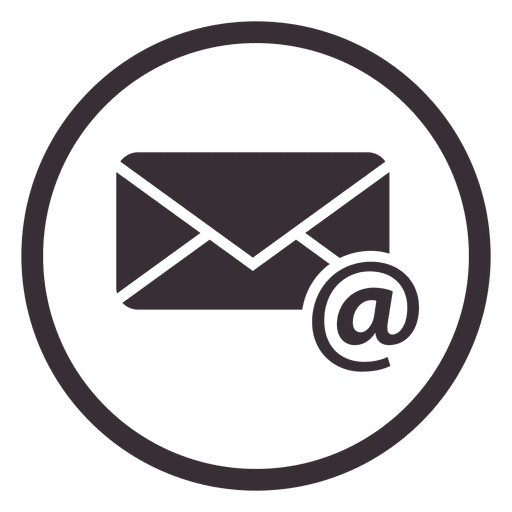 Email circle icon design PNG Design