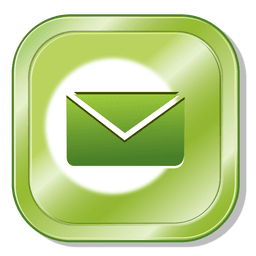 Botón metálico de correo electrónico Diseño PNG