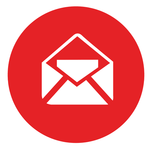Email round icon PNG Design