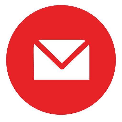 Envelop round icon
