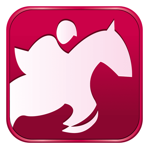 Equestrian square icon PNG Design
