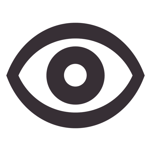 Icono de ojo Diseño PNG