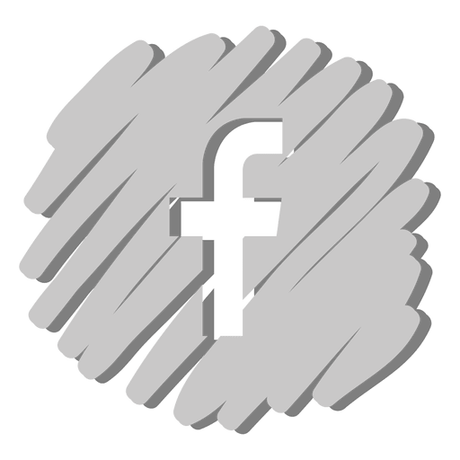 Facebook verzerrtes Symbol PNG-Design