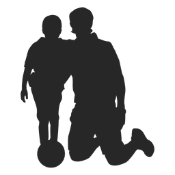 Download Dad picking son silhouette - Transparent PNG & SVG vector