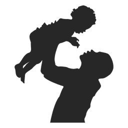 Pai criando filho Desenho PNG